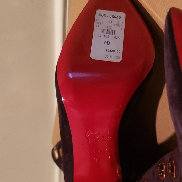 Brand New Christian Louboutin Grommet boots - Picture 6 of 6